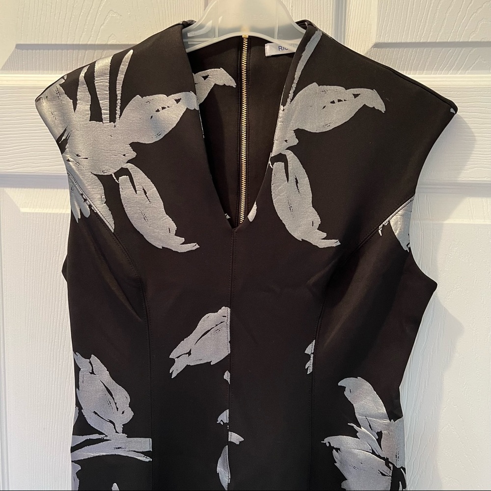 NWT Black and Silver Fit and Flare Dress